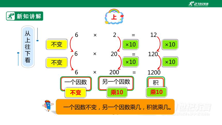 （2022秋季新教材）人教版小学数学四年级上册4.3《积的变化规律》课件（共22张PPT）