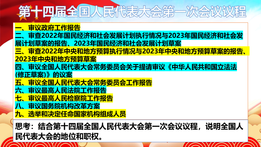 5.1人民代表大会：我国的国家权力机关课件(共33张PPT)2022-2023学年高中政治统编版必修三政治与法治