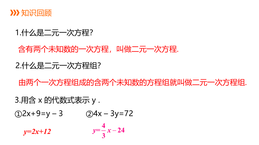 沪科版数学七年级上册3.3 第2课时  代入消元法 同步课件(共22张PPT)