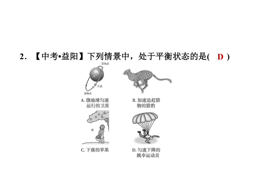 2020-2021学年八年级物理沪科版全一册 第七章 专训：力的平衡 课件(34张PPT)