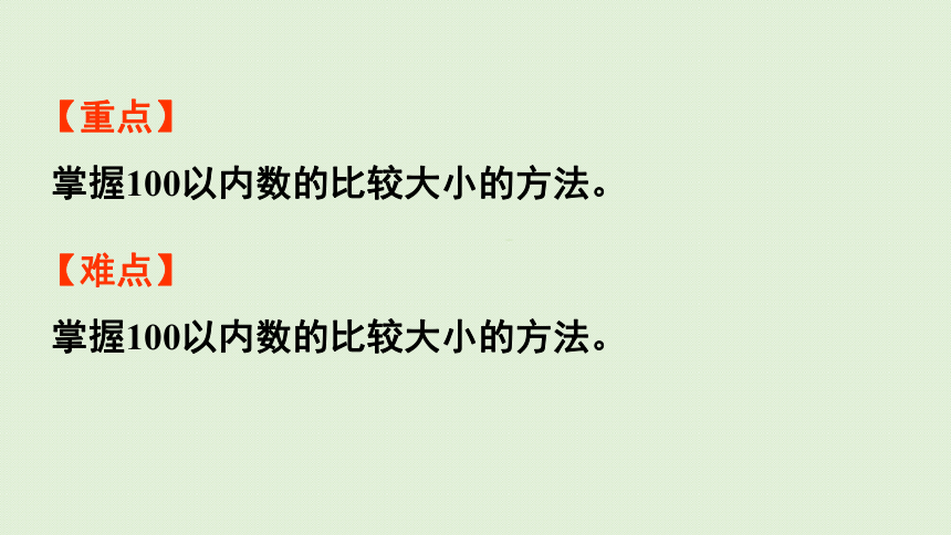 人教版一年级数学下册 4 100以内数的认识 第4课时  比较大小 课件(共16张PPT)