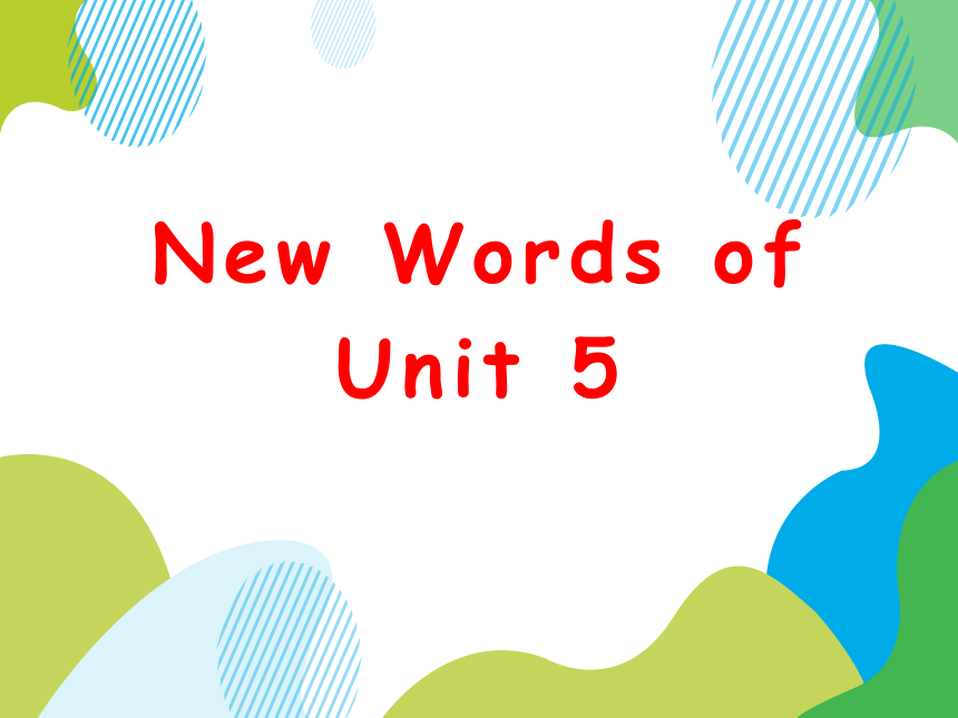Unit 5 Wild animals单词讲解课件（共61张PPT）