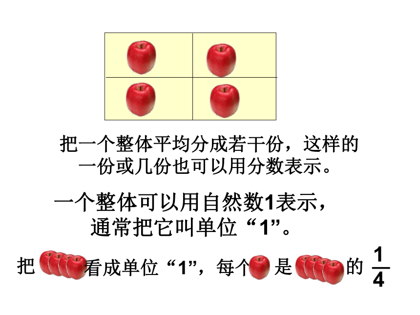 北京版五年级下册数学课件－4.1《分数的意义》(共15张PPT)