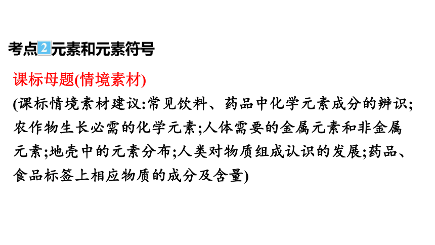 2022年中考九年级化学第一轮专题复习突破13.物质的构成与组成(共52张PPT)