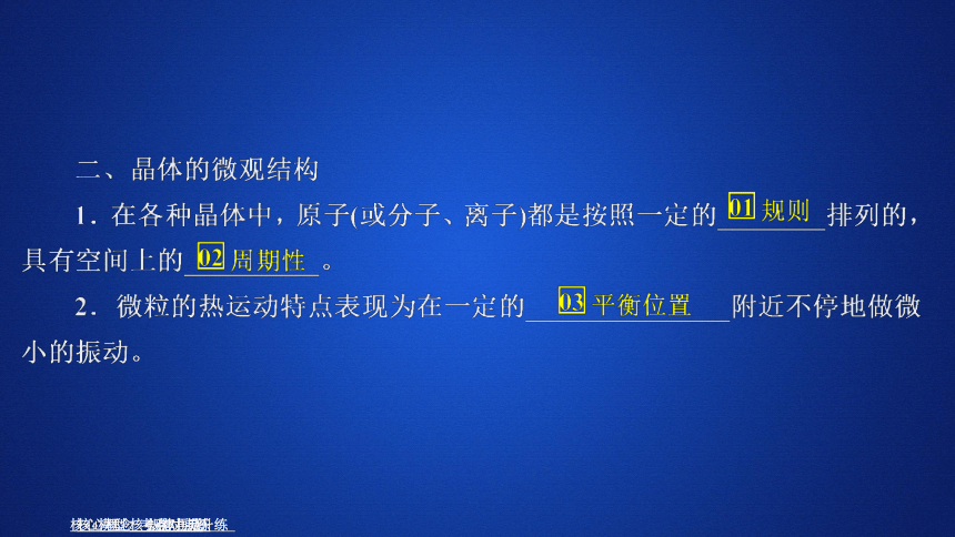 2020-2021学年高二物理人教版选修3-3课件：  9.1固体(共36张PPT)