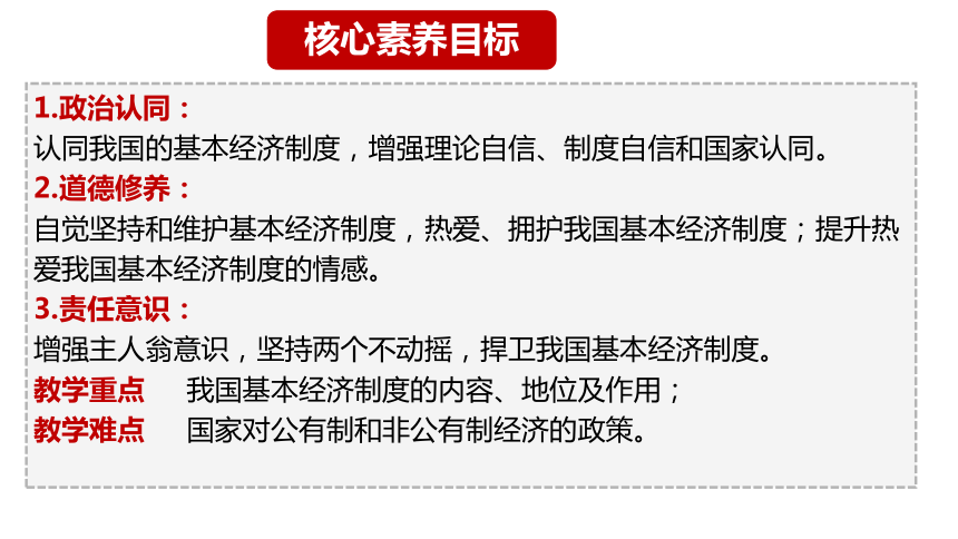 【核心素养目标】5.3基本经济制度 课件(共39张PPT)-2023-2024学年统编版道德与法治八年级下册