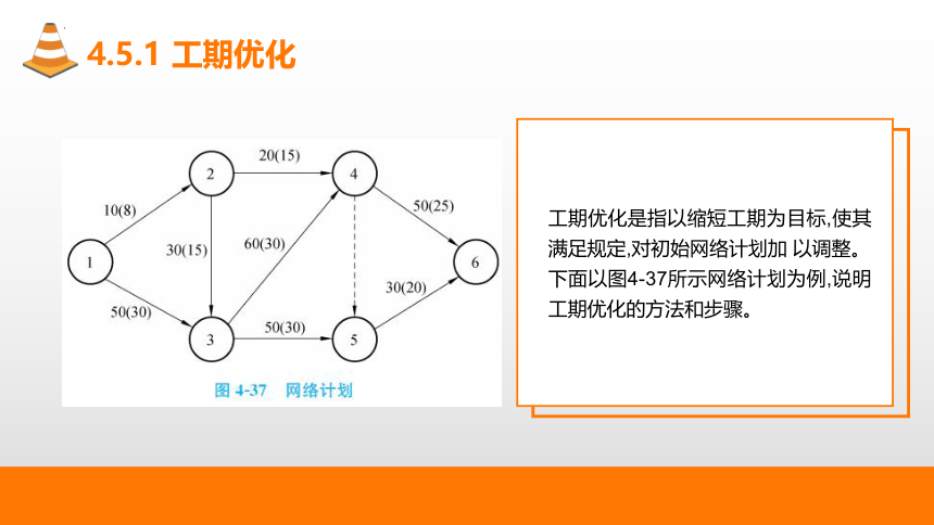 4.5网络计划优化 课件(共37张PPT)-《建筑施工组织与管理》同步教学（哈尔滨工程大学出版社）