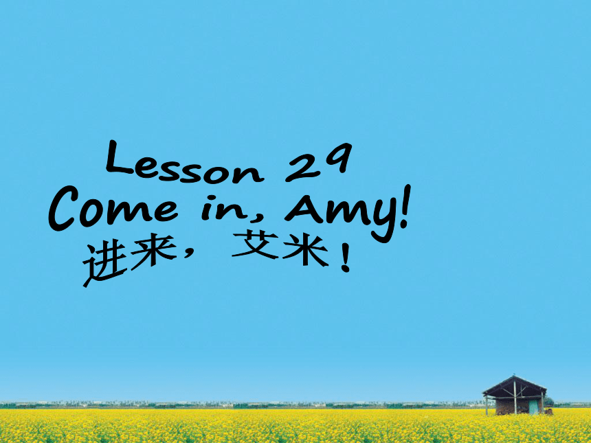 Lesson 29 课件 新概念英语第一册(共21张PPT)