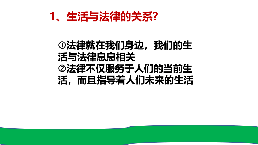 9.1 生活需要法律 课件(共21张PPT)-2023-2024学年统编版道德与法治七年级下册