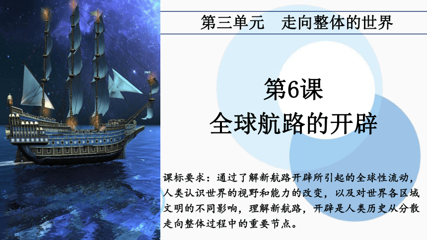 第6课 全球航路的开辟 教学课件(共24张PPT)-- 2022-2023学年高中历史统编版（2019）必修中外历史纲要下册