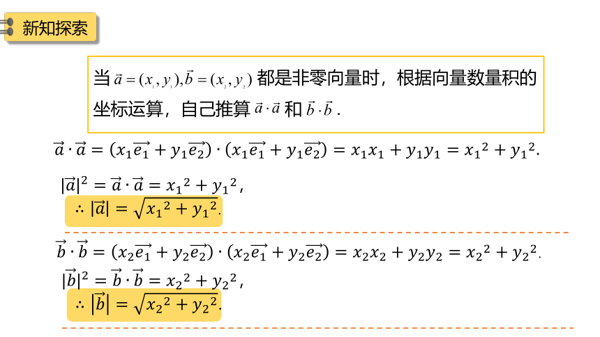 8.1.3  向量数量积的坐标运算 课件（共21张PPT）