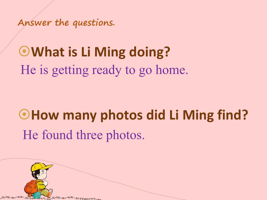 Unit 4 Li Ming Comes Home  Lesson 20 Looking at Photo课件（20张PPT）