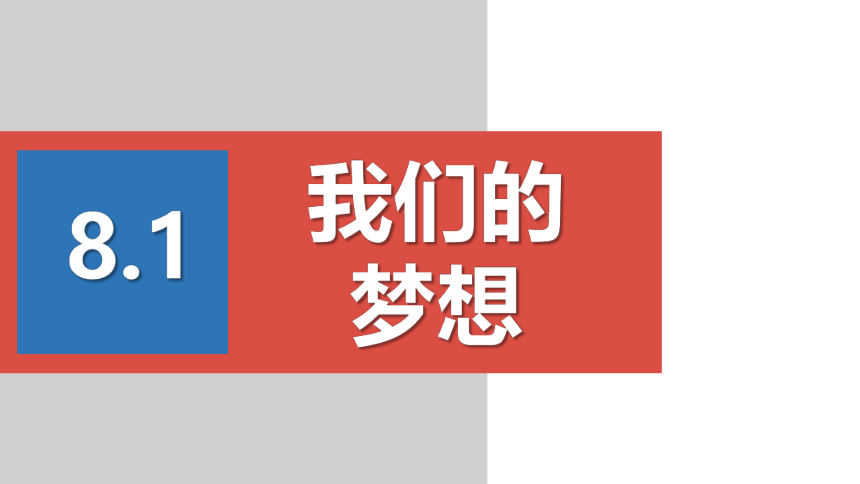 8.1 我们的梦想 课件 （35张ppt）