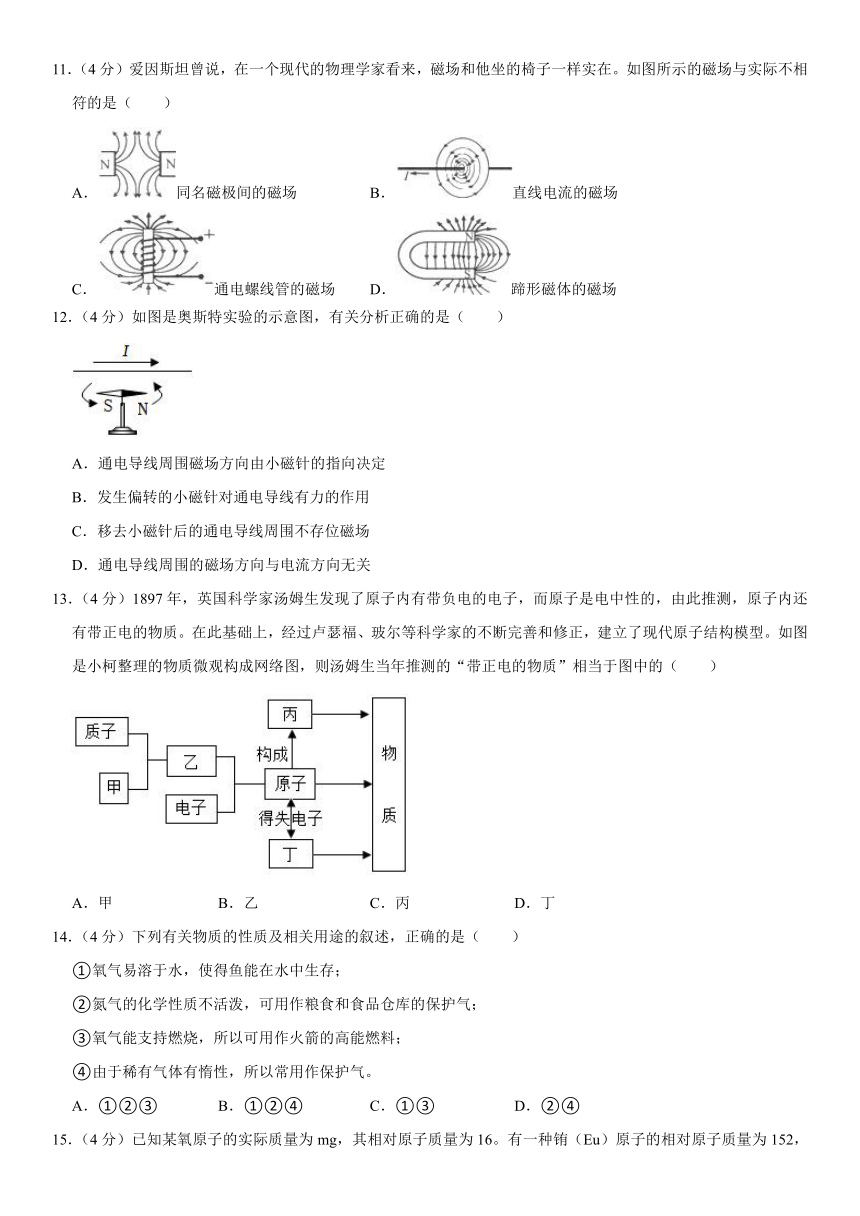 2022-2023学年浙江省舟山市金衢山五校联考八年级（下）期中科学试卷（含解析）