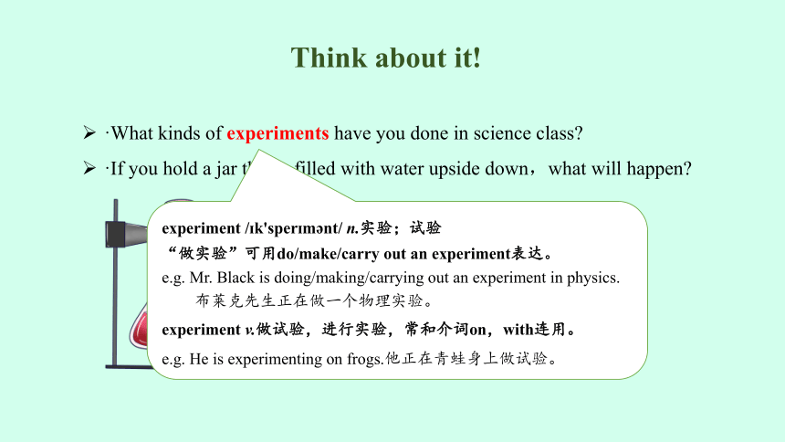 Unit 5 Look into Science Lesson 25 Let's Do an Experiment! 课件(共19张PPT)