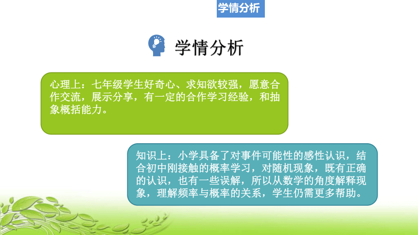 2021-2022学年北师大版数学七年级下册 第六章《6.3等可能事件的概率（第一课时）》 说课课件（共21张）