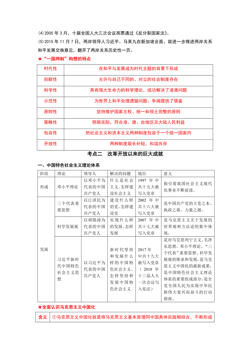 10改革开放与社会主义现代化建设新时期 --2022-2023学年高一历史期末复习讲义（纲要上）