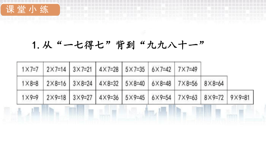 人教版数学二年级上册6表内乘法（二） 解决问题（3）课件（15张PPT)