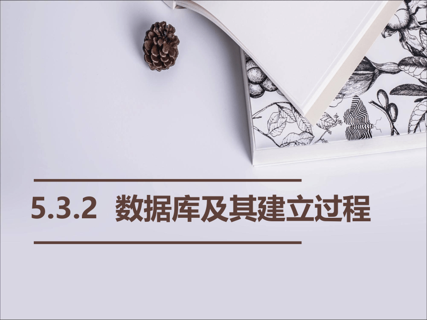 粤教版高中信息技术必修 5.3.2 数据库及其建立过程 课件(共22张PPT)