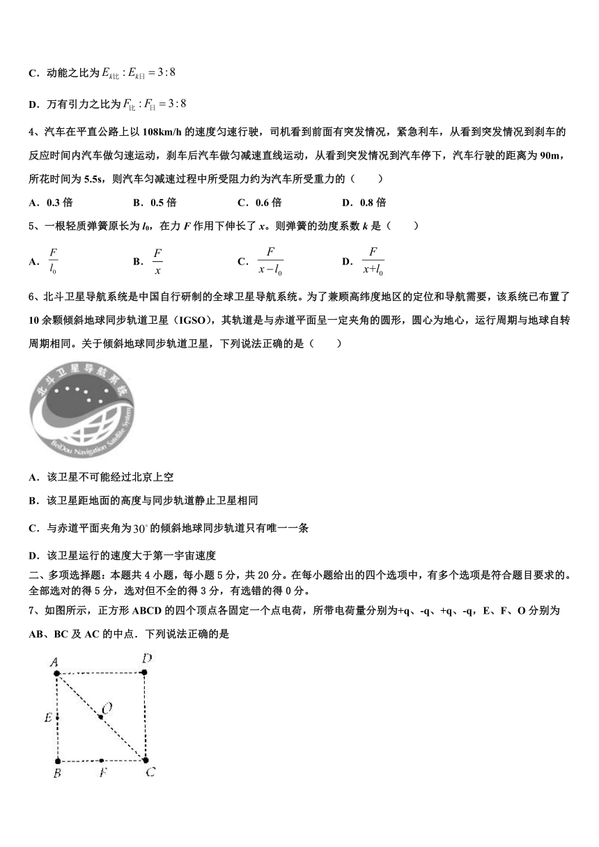 北京市12中2022-2023学年高三下学期5月模拟考试物理试题（含答案）