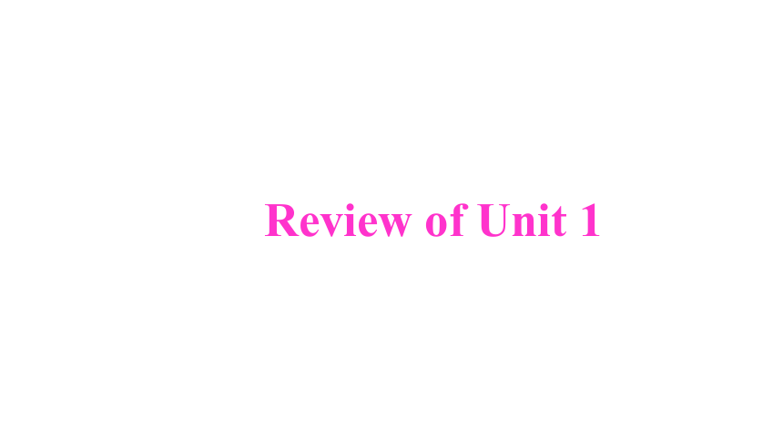 人教精通版（三年级起点）四年级上册Review of  Unit 1课件（41张PPT)