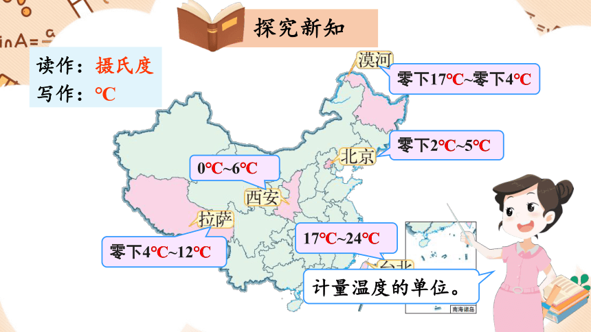 四年级上册数学课件-7.1 温度 北师版（26张ppt）