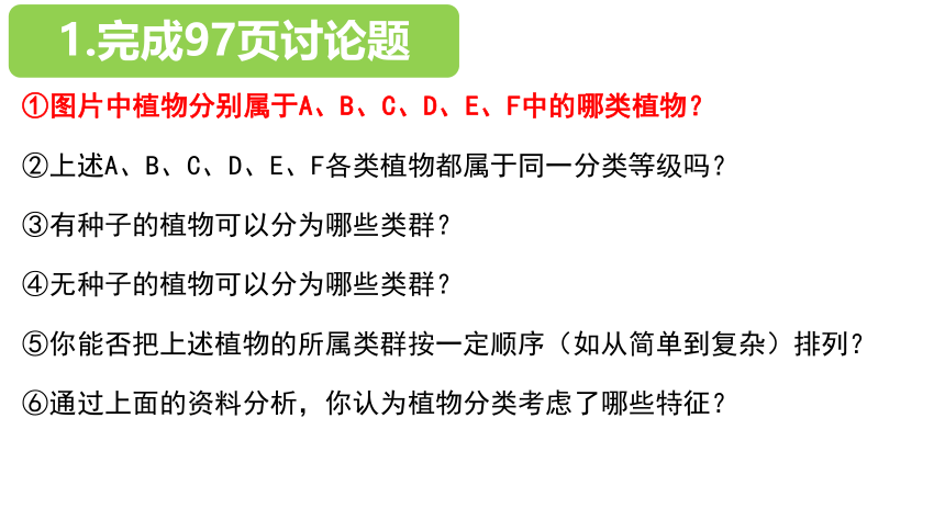 6.1.1尝试对生物进行分类课件 (共22张PPT)人教版生物八年级上册