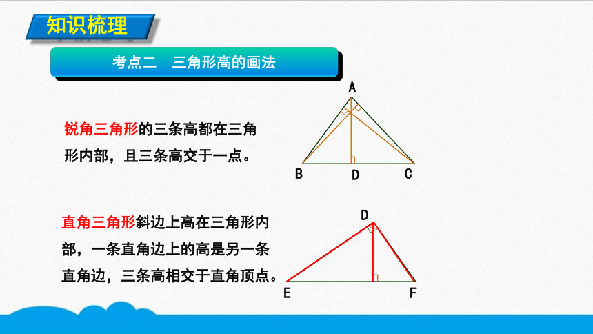 初数八上 知识点精讲 三角形的高（共11张PPT）