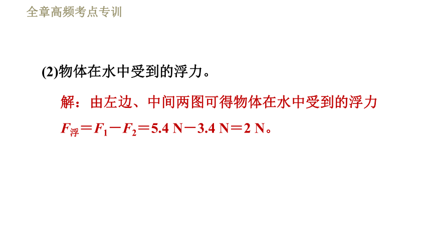 沪粤版八年级下册物理习题课件 第9章 全章高频考点专训  专训3  浮力与密度测量（30张）