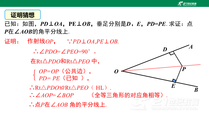 12.3.2  角的平分线的判定  课件（共28张PPT）