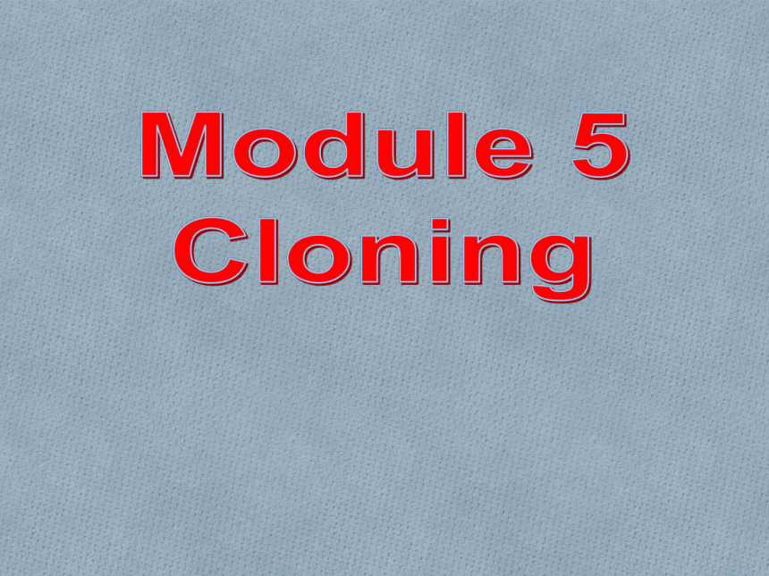 外研版选修六Module 5 Cloning Listening and vocabulary教学课件 (共27张PPT)