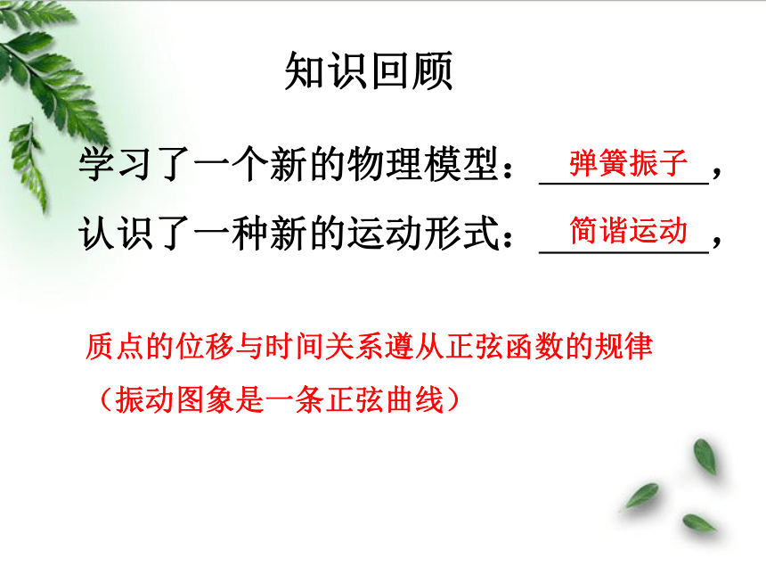 鲁科版(2019)新教材高中物理选择性必修1 2.2振动的描述 课件（16张PPT）