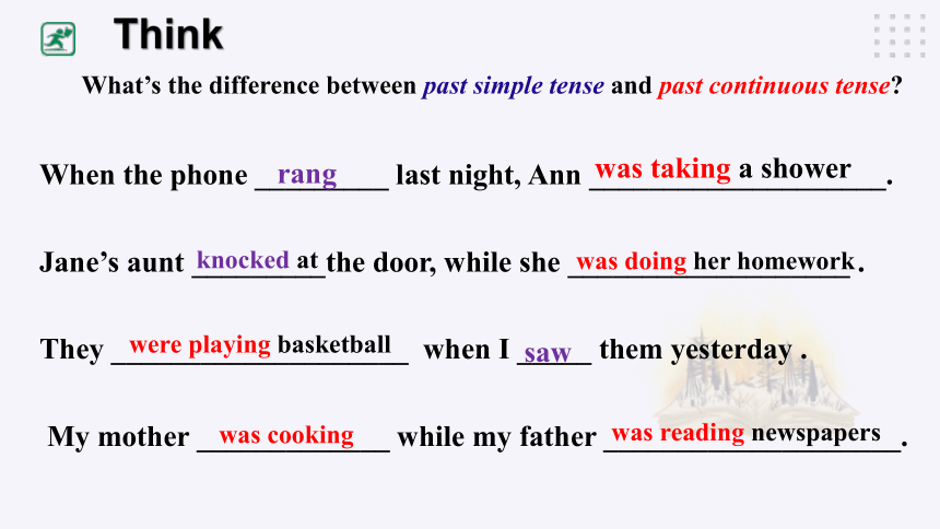 Unit 3 Topic 3 What were you doing at this time yesterday? Section D课件