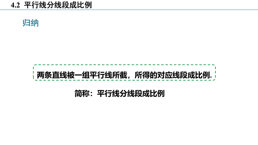 4.2 平行线分线段成比例 课件(共15张PPT)