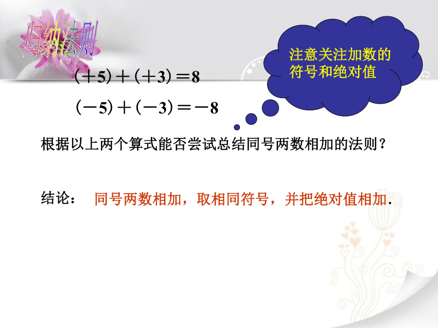 人教版七年级数学上册 1.3.1有理数的加法 课件(共17张PPT)