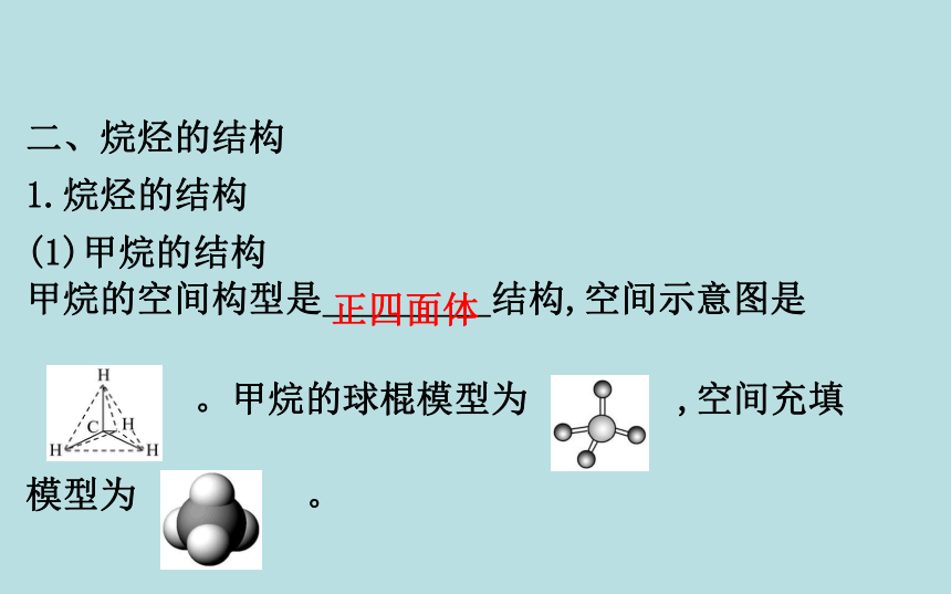 化学人教版（2019）必修第二册 7.1.1有机化合物中碳原子的成键特点　烷烃的结构 课件（66张PPT）