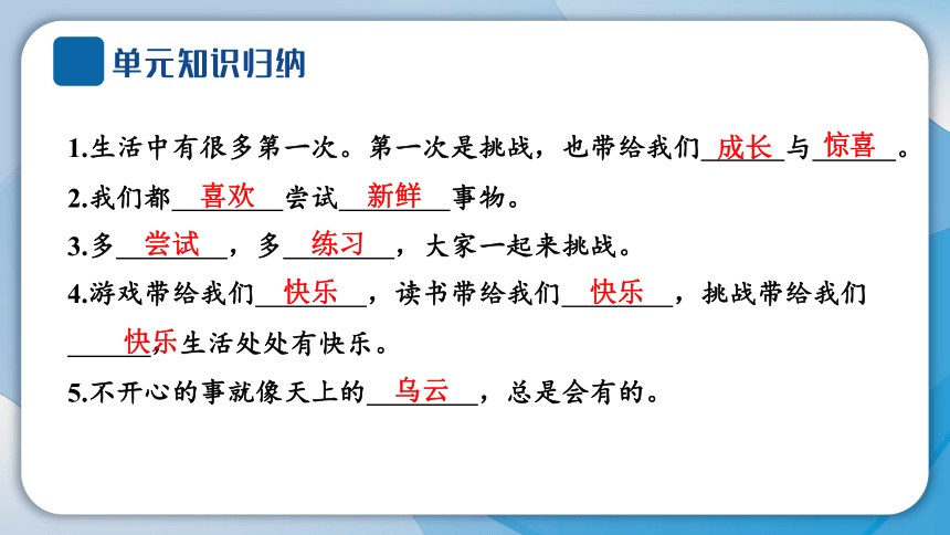 1 挑战第一次  学案课件(共15张PPT)