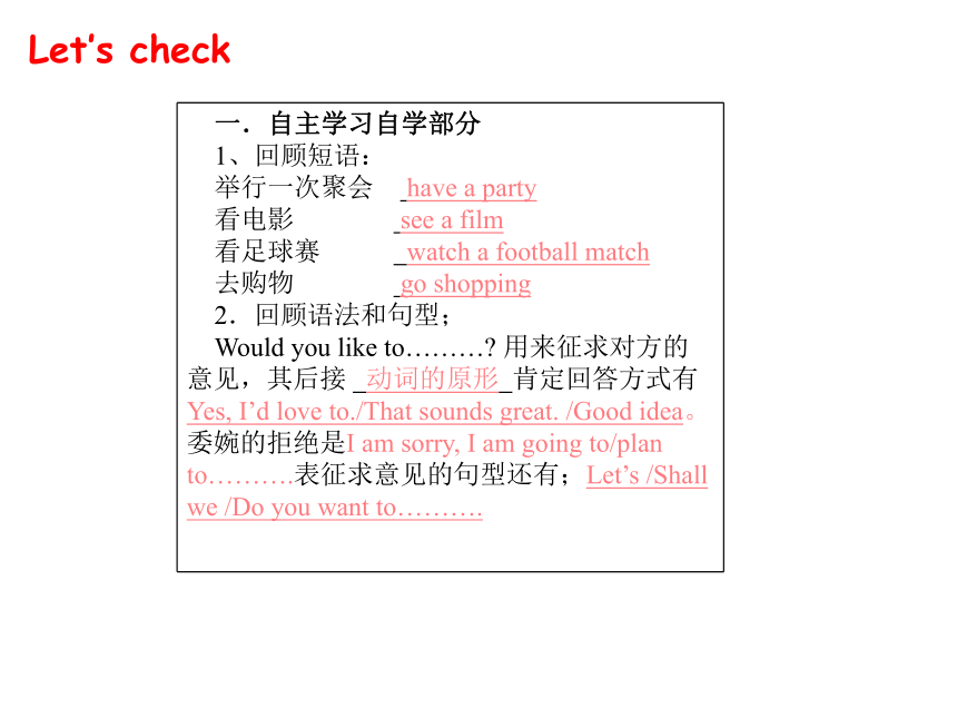 Module 3 Unit 5 Would you like to go with us? 课件(共13张PPT)