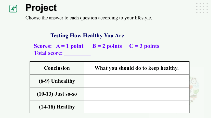 Unit 2 Keeping Healthy Topic 2 I must ask him to give up smoking Section D课件