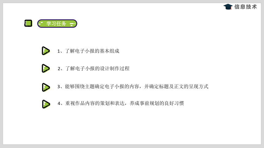 沪科版信息技术五年级下册 第二单元 活动一《策划电子小报》课件(共9张PPT)