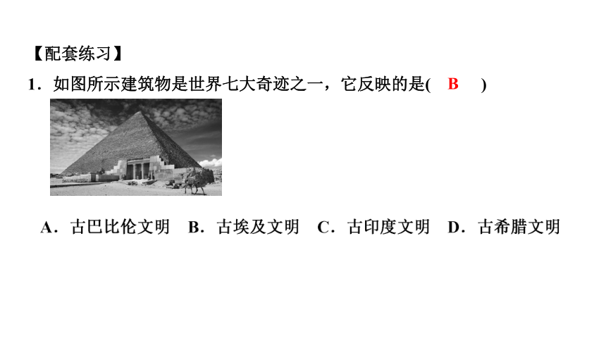 专题一　人类文明的发端与农业区域文明 练习课件-2021届中考历史与社会一轮复习（金华专版）（51张PPT）