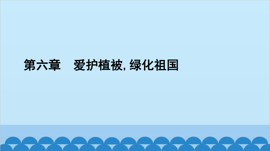 人教版生物七年级上册第六章爱护植被,绿化祖国习题课件(共20张PPT)