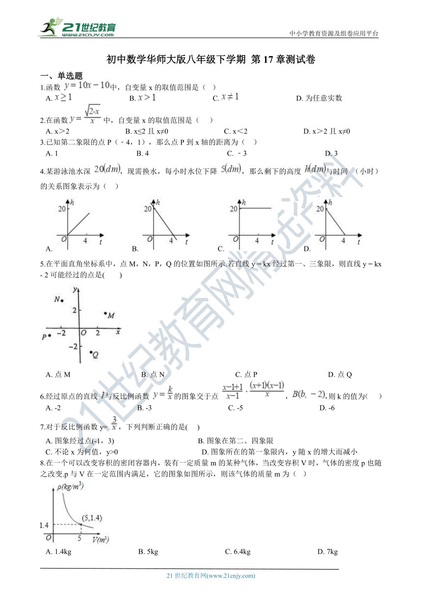 第17章 函数及其图象 单元测试卷（含解析）