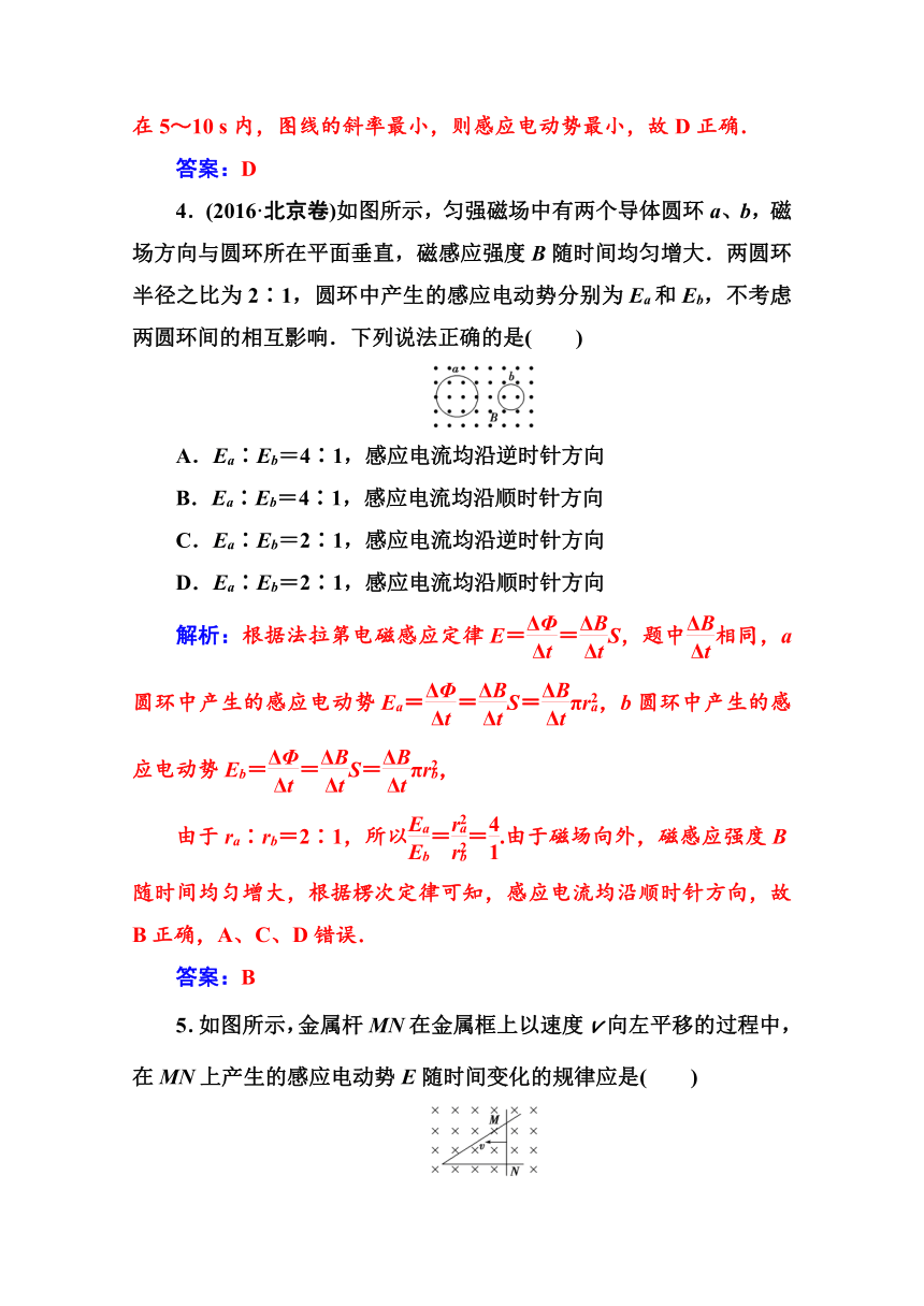 高中物理粤教版选修3-2作业题   第一章 章末质量评估