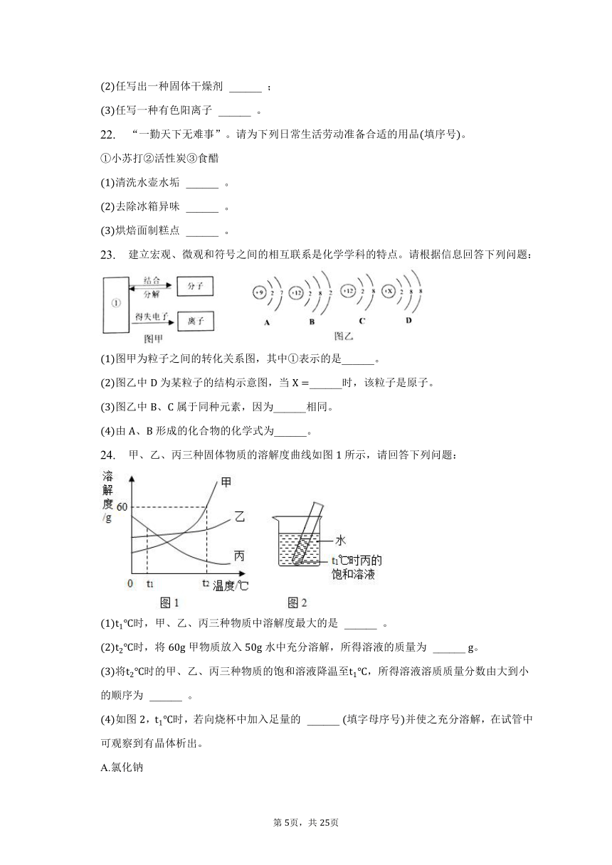 2023年湖南省株洲市荷塘区中考化学模拟试卷（含解析）