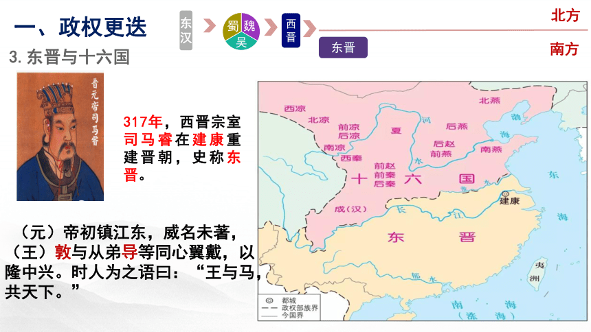 统编高中历史 第5课 三国两晋南北朝的政权更迭与民族交融 课件（16张ppt）