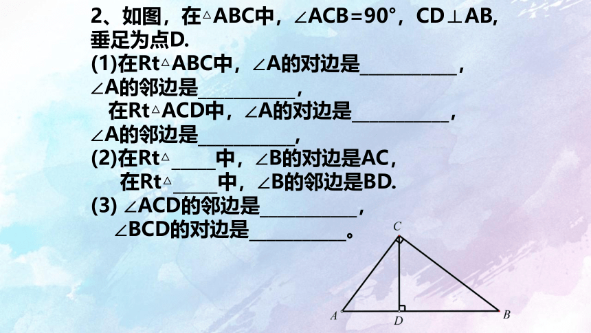 【精选备课】2022-2023学年沪教版（上海）数学九年级第一学期 25.1锐角的三角比意义 课件(共19张PPT)
