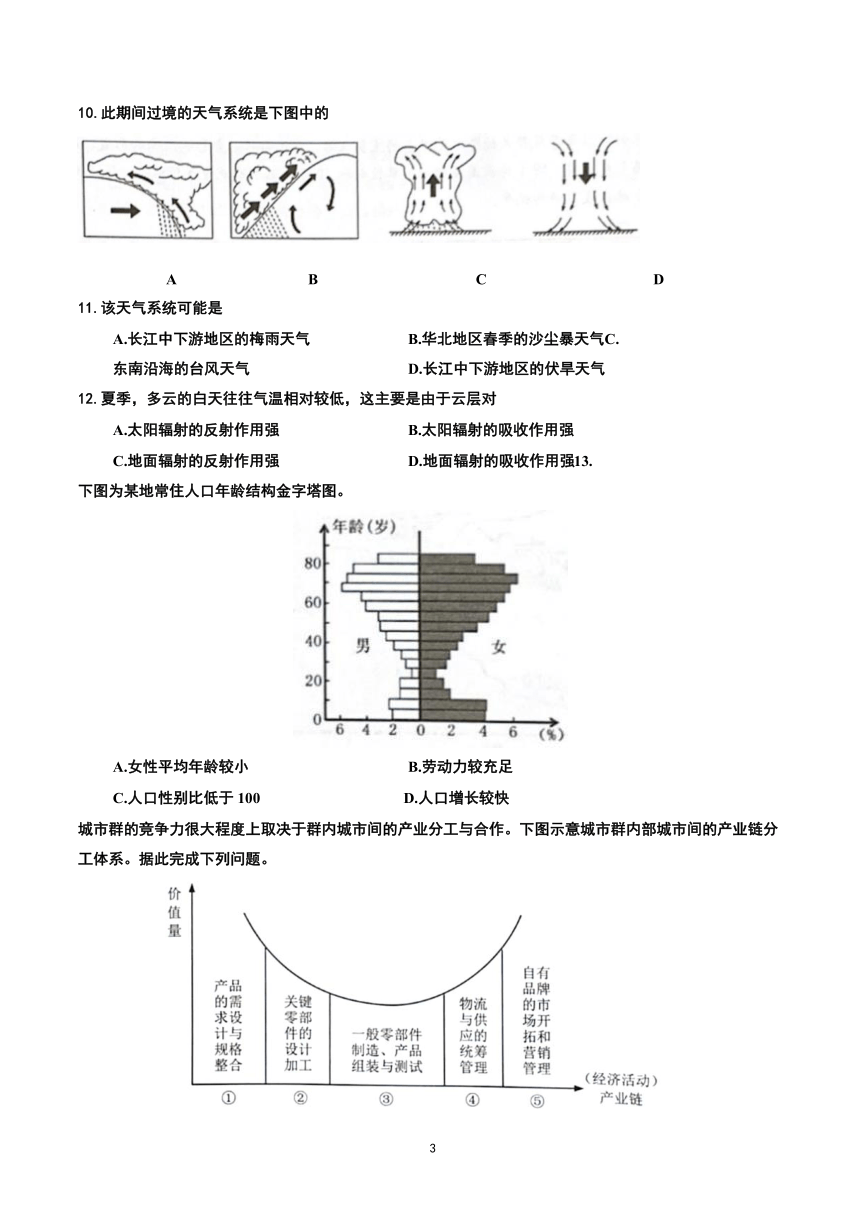 2021年上海市崇明区高中等级考地理二模卷 word版含答案