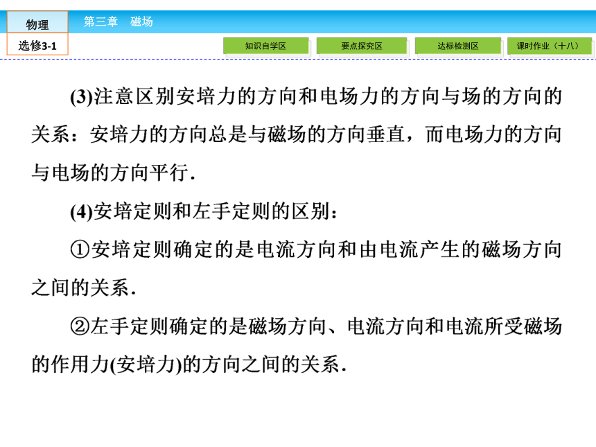 高中物理选修3-1人教新课标3.4通电导线在磁场中受到的力（42张PPT）