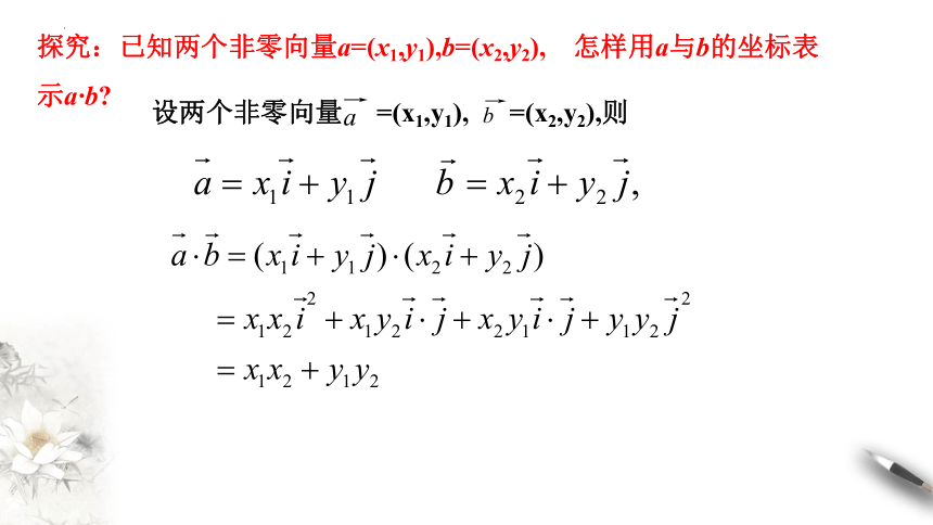 6.3.5平面向量数量积的坐标表示 课件（共17张PPT）